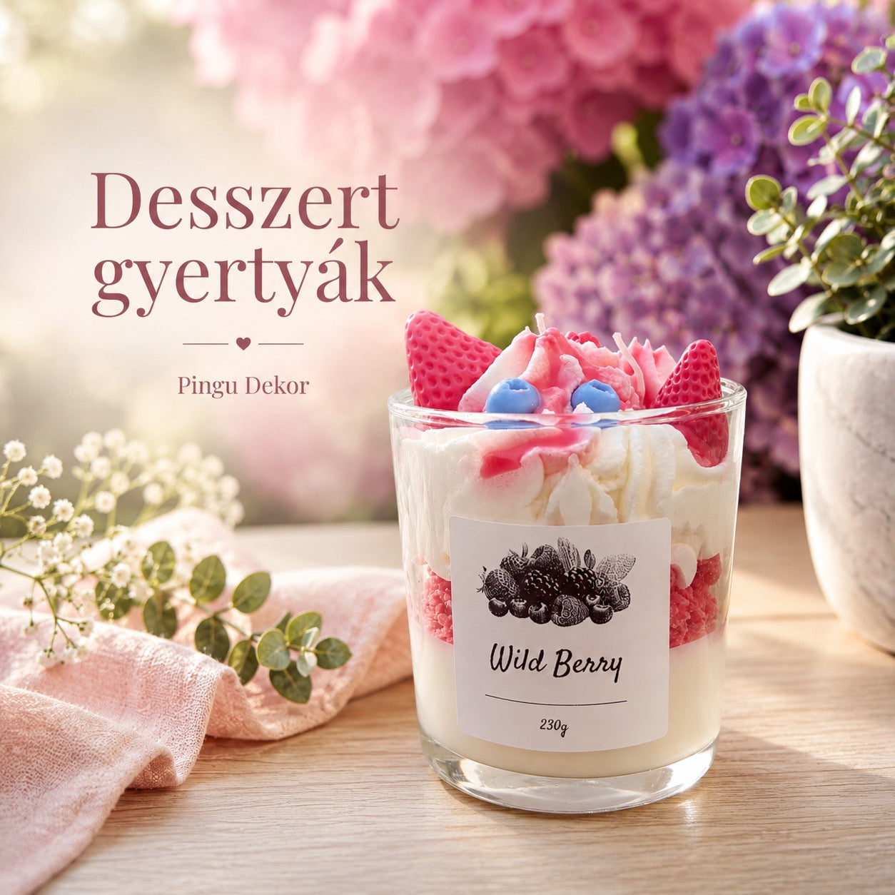 Desszert gyertyák